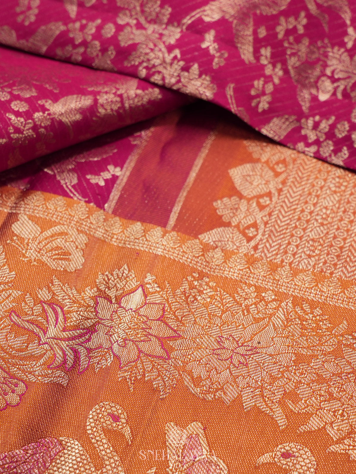 Pink Kanjivaram Silk Saree