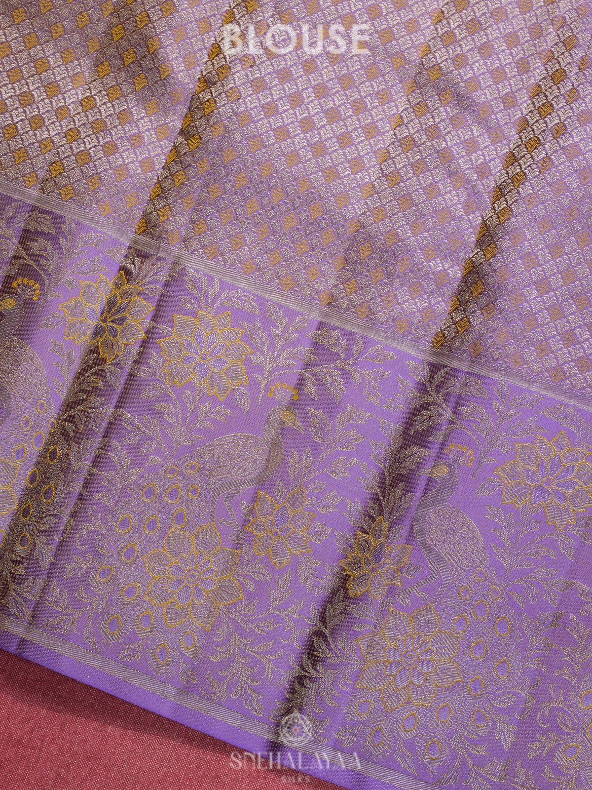 Golden Yellow Kanjivaram Silk Saree