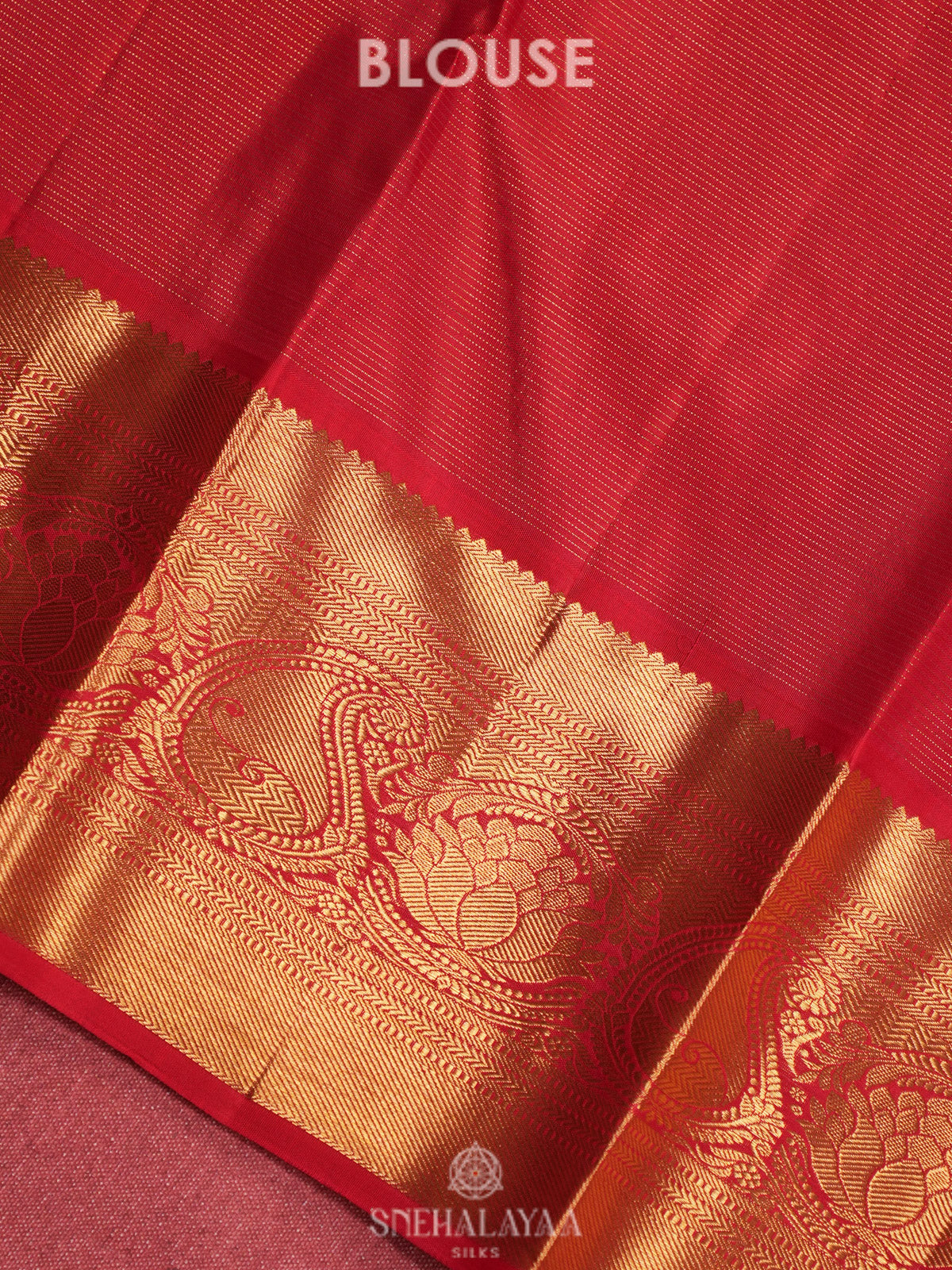 Red Tissue Kanjivaram Silk Saree