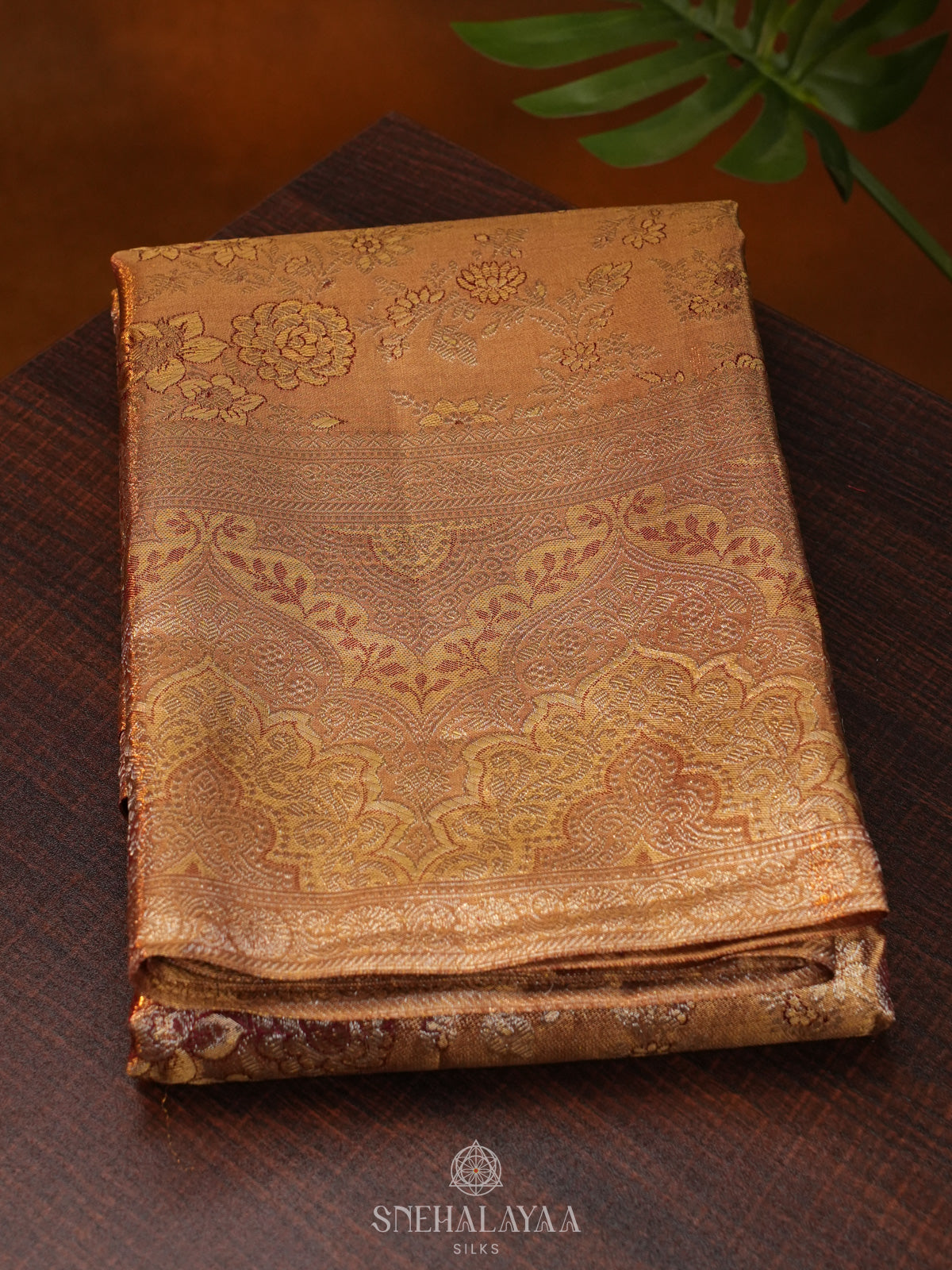 Gold Kanjivaram Silk Saree