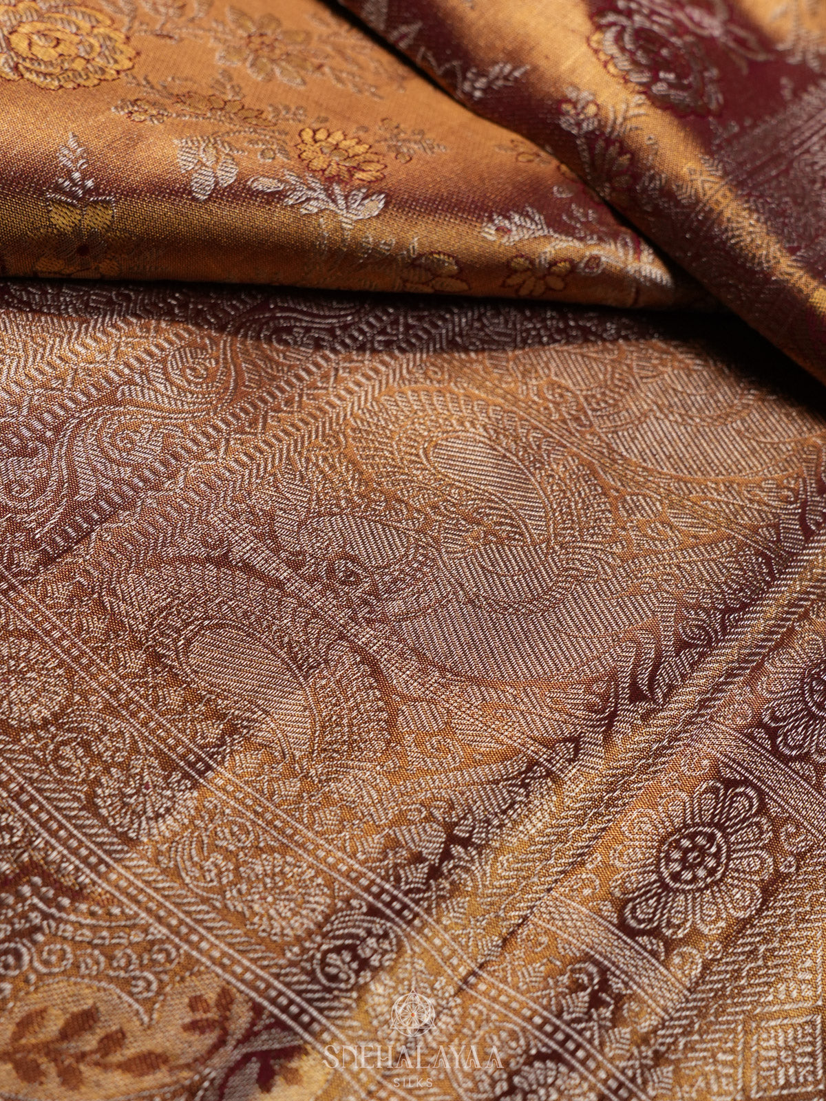 Gold Kanjivaram Silk Saree