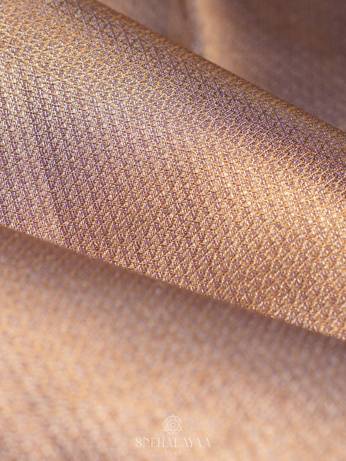 Beige Gold Kanjivaram Silk Saree