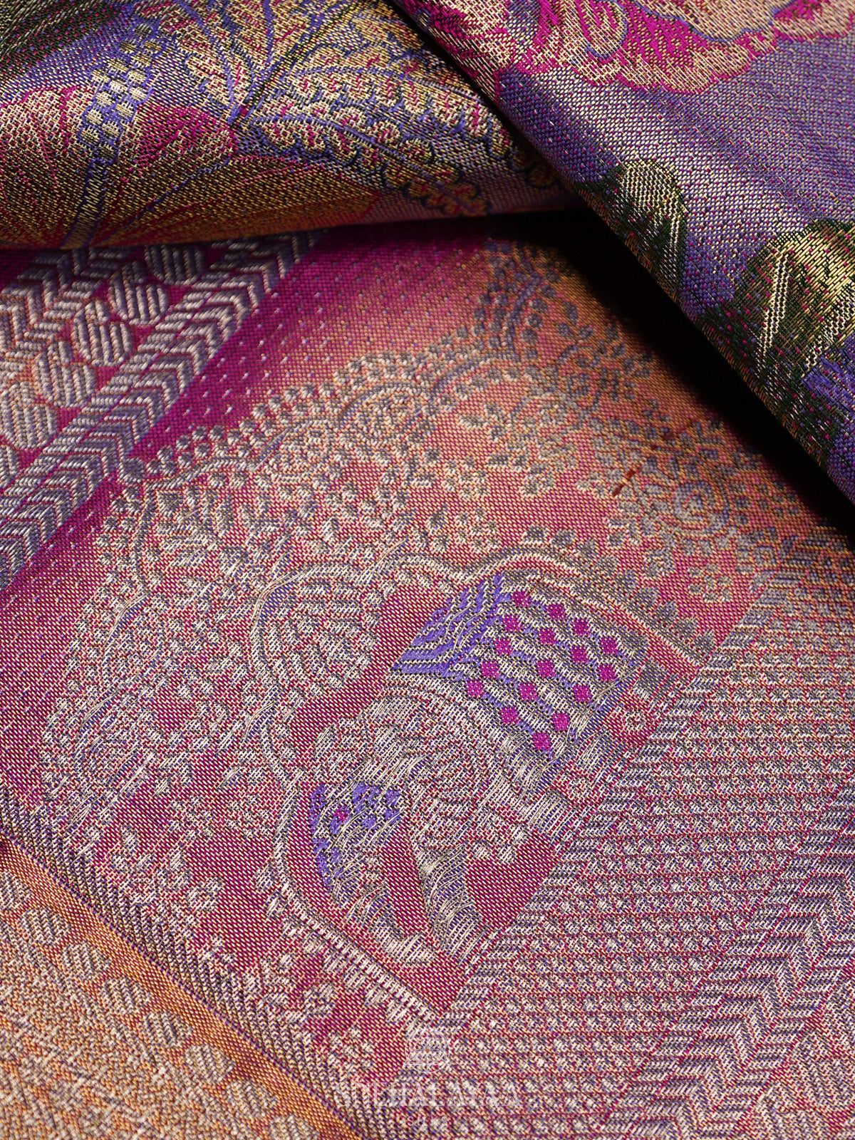 Lilac Kanjivaram Silk Saree