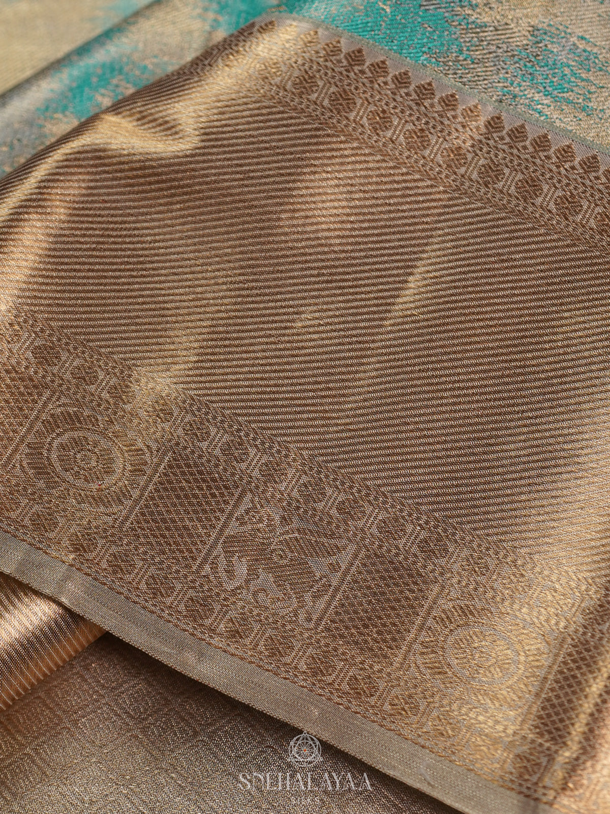 Mint Green Kanjivaram Silk Saree