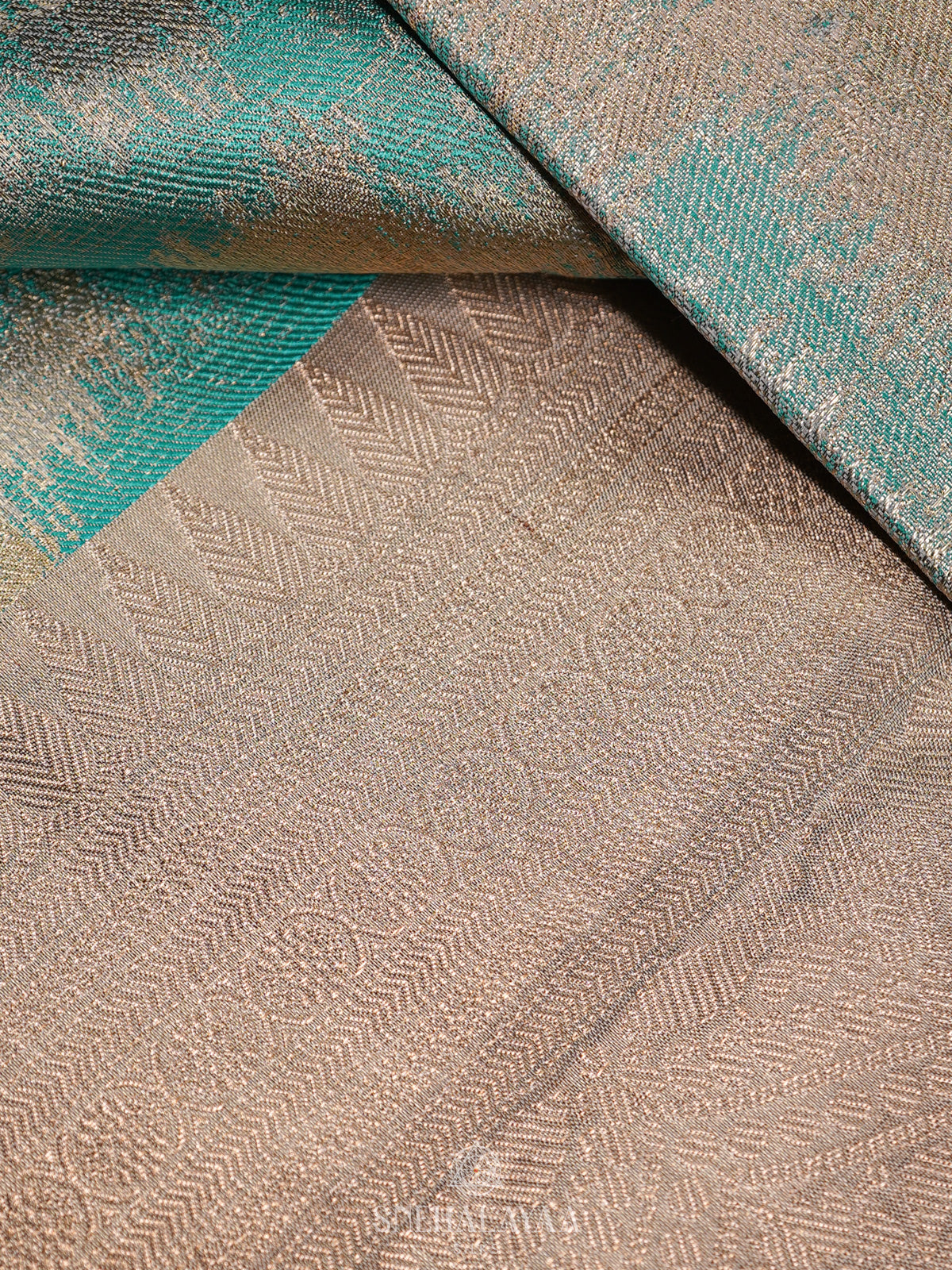 Mint Green Kanjivaram Silk Saree