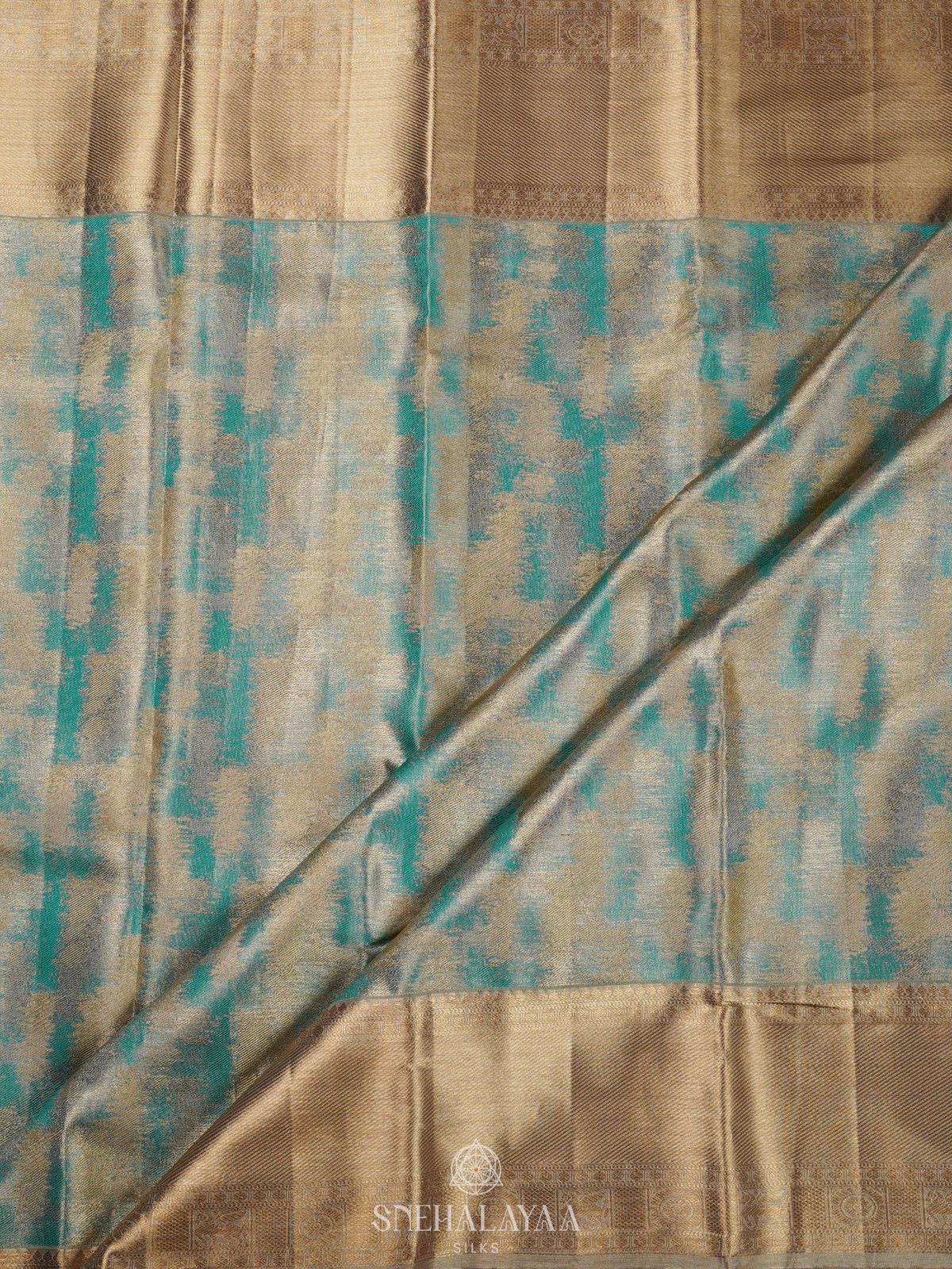 Mint Green Kanjivaram Silk Saree