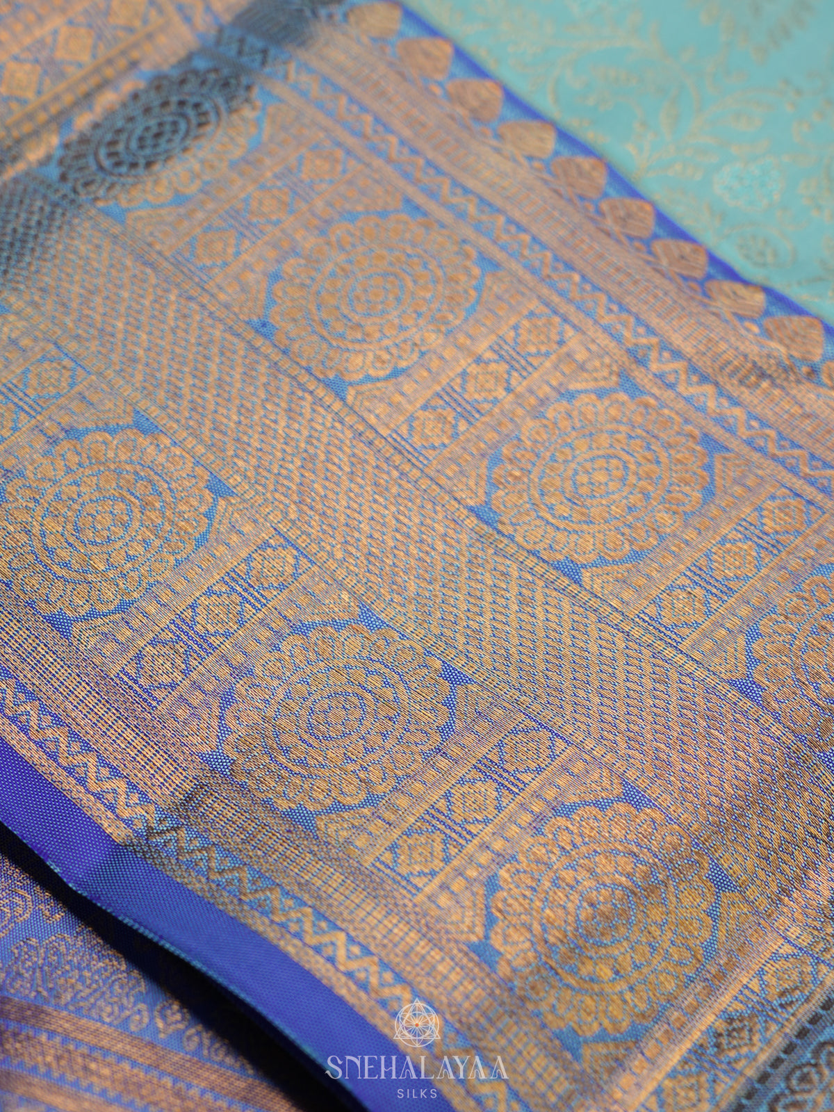 Blue Kanjivaram Silk Saree