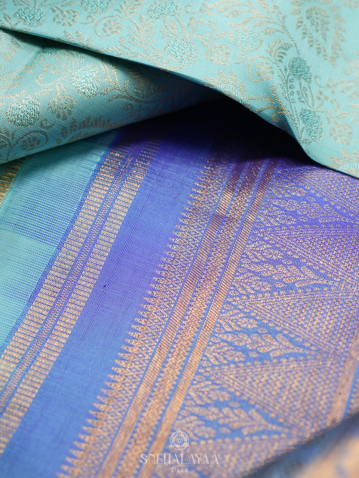 Blue Kanjivaram Silk Saree