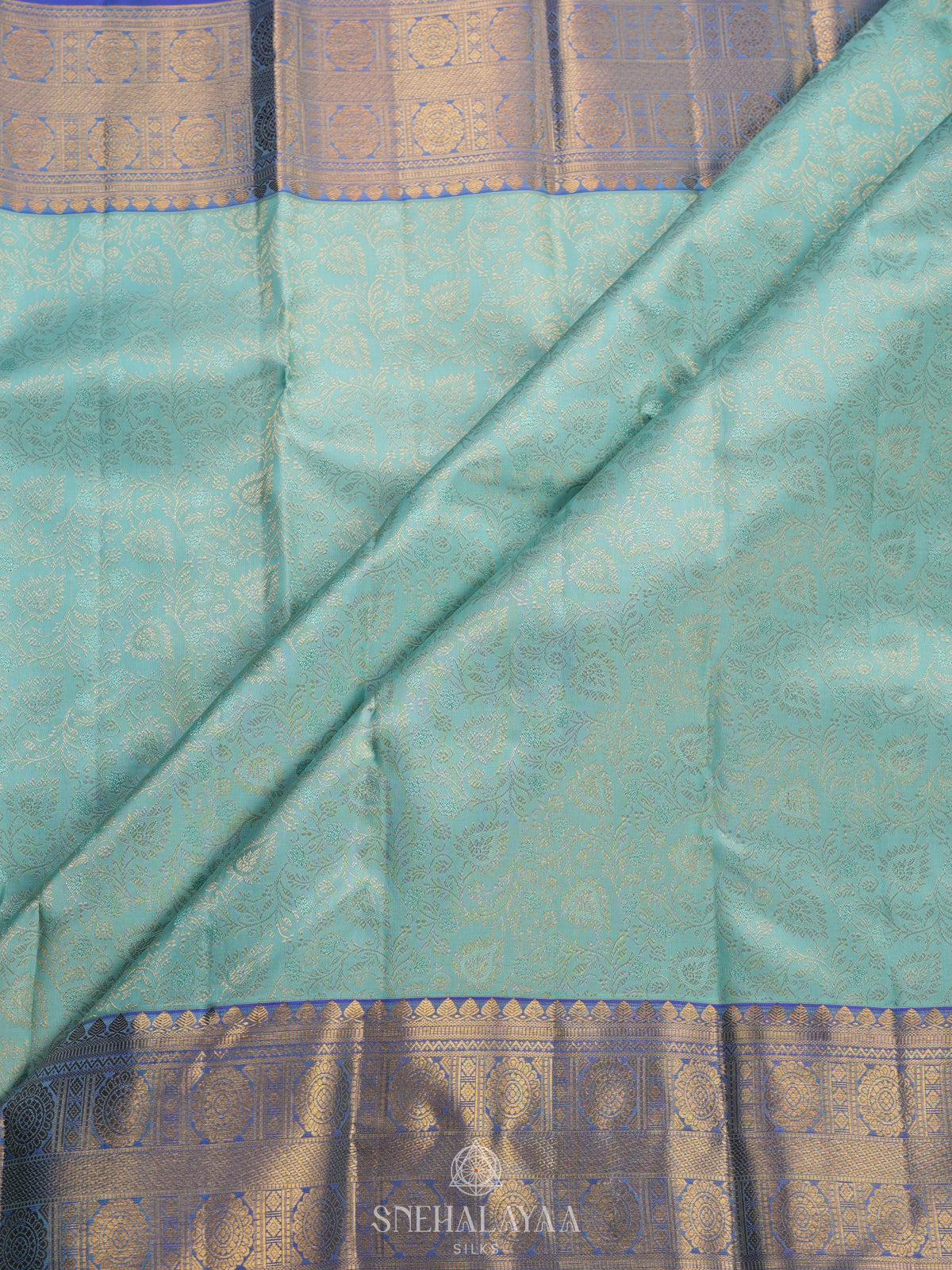 Blue Kanjivaram Silk Saree
