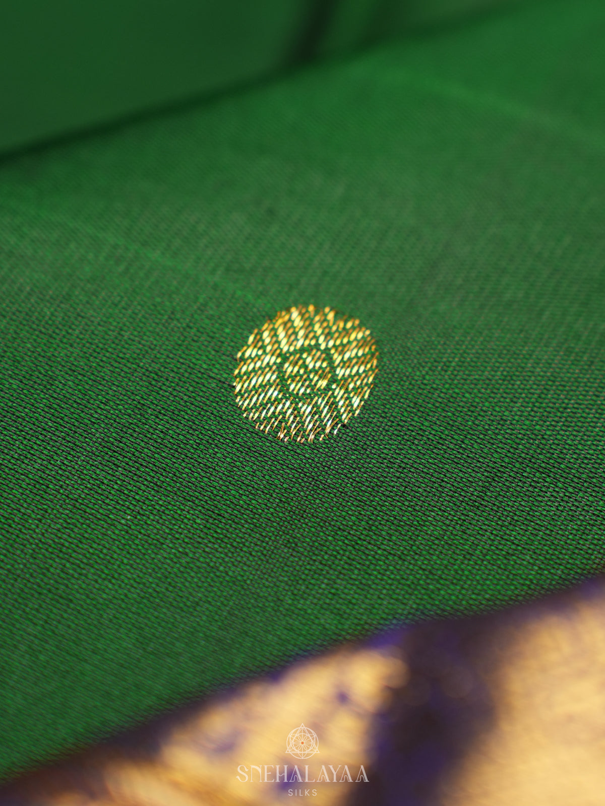 Forest Green Kanjivaram Silk Saree