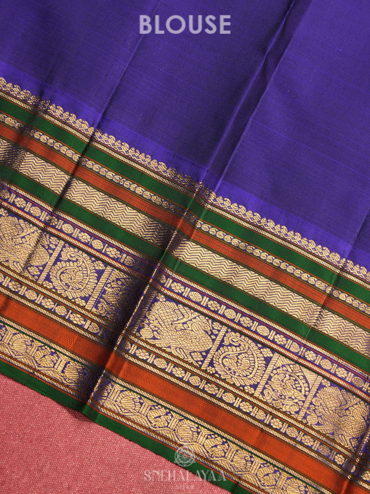 Forest Green Kanjivaram Silk Saree