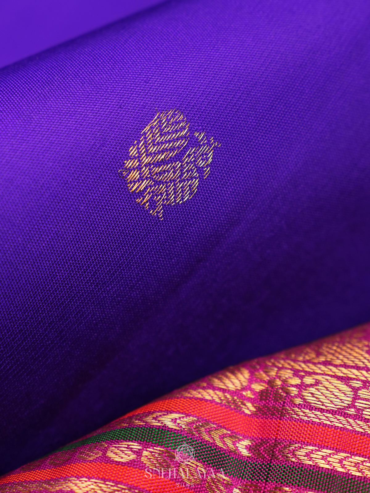 Purple Kanjivaram Silk Saree