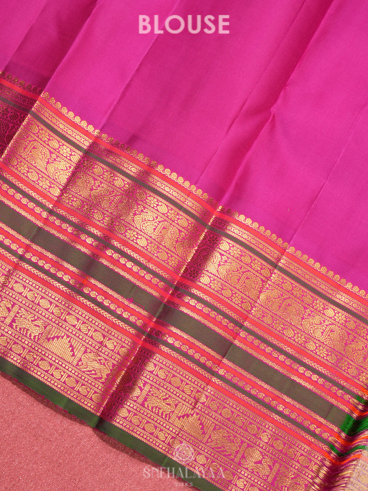 Purple Kanjivaram Silk Saree