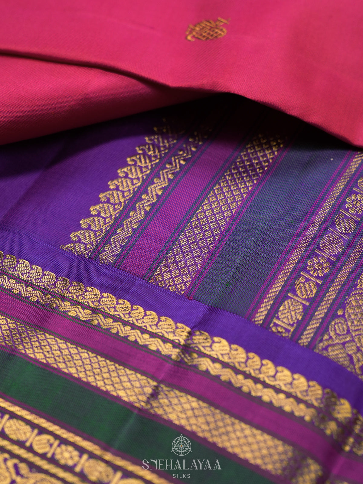 Pink Kanjivaram Silk Saree