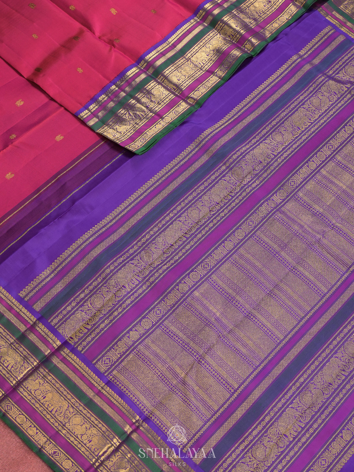 Pink Kanjivaram Silk Saree