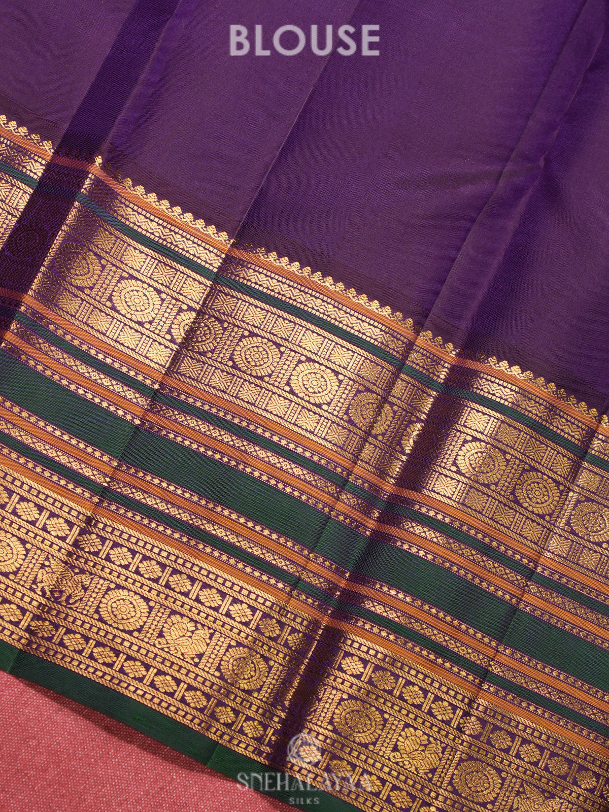 Cream Kanjivaram Silk Saree