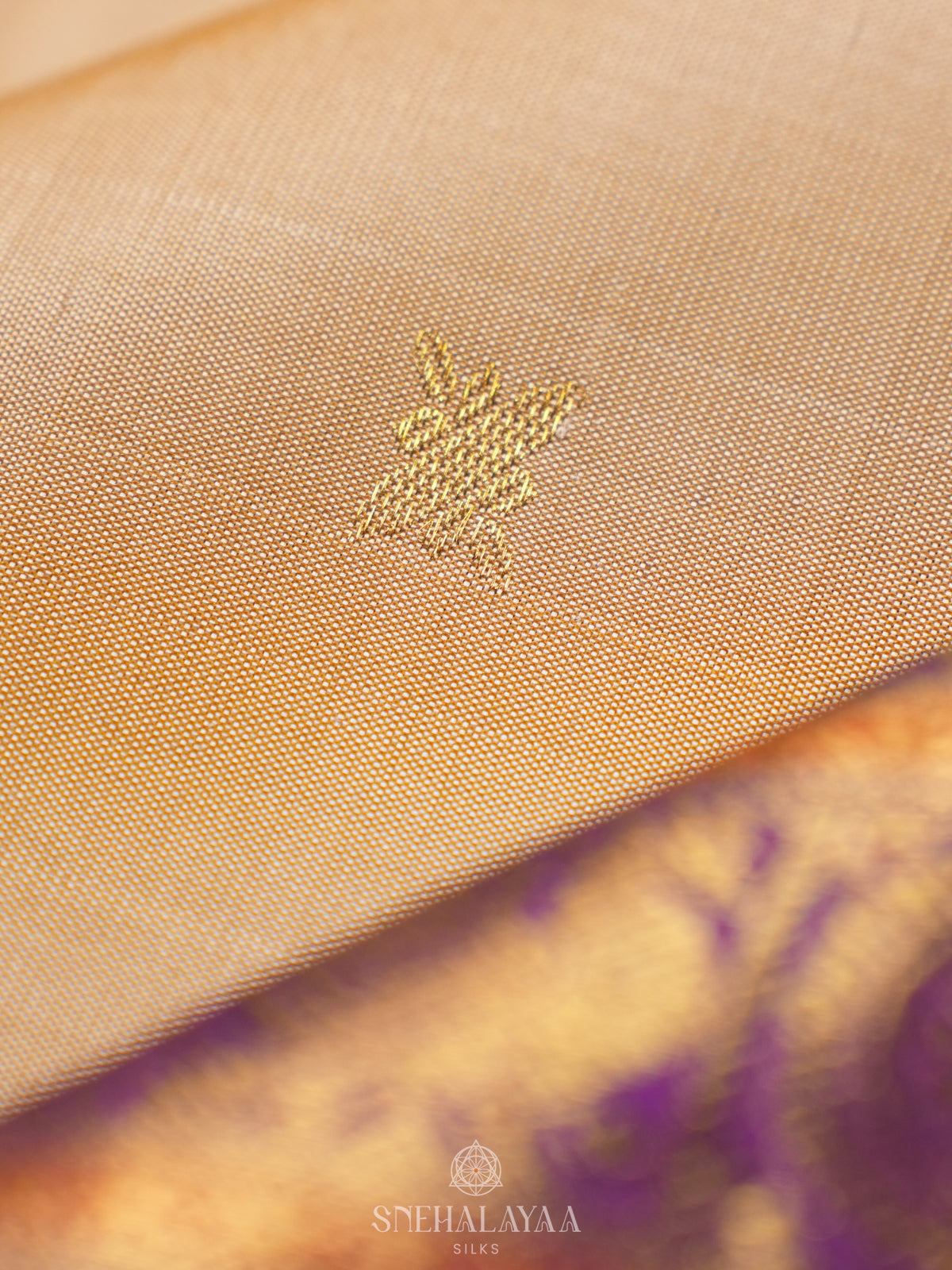 Gold  Kanjivaram Silk Saree