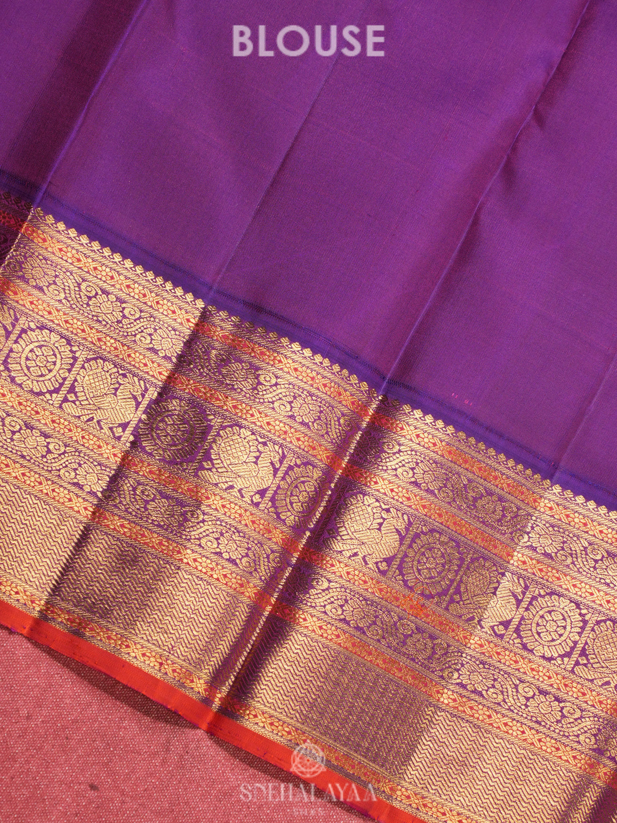 Gold  Kanjivaram Silk Saree