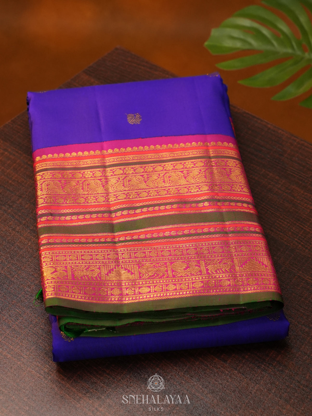 Purple Kanjivaram Silk Saree