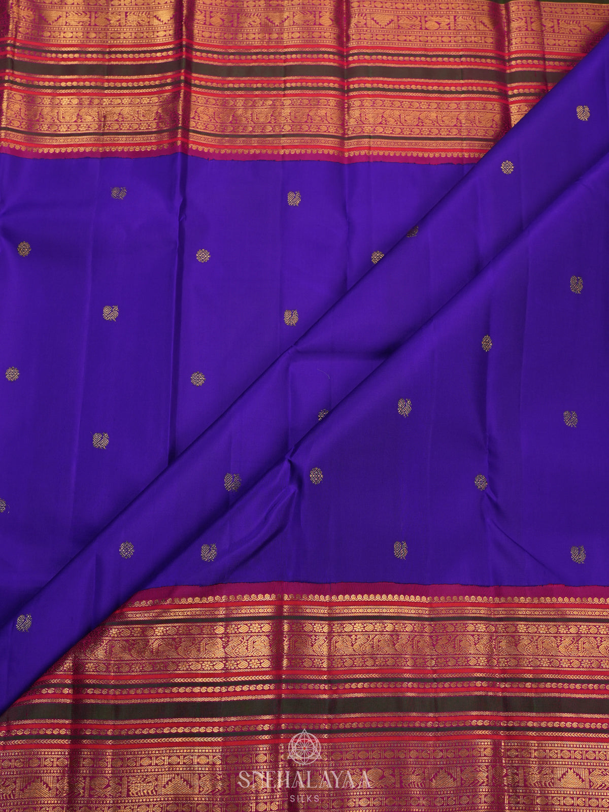 Purple Kanjivaram Silk Saree