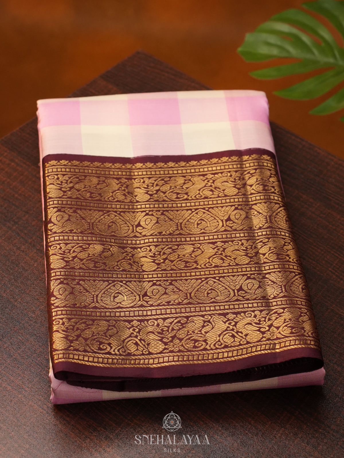 Pink Kanjivaram Silk Saree
