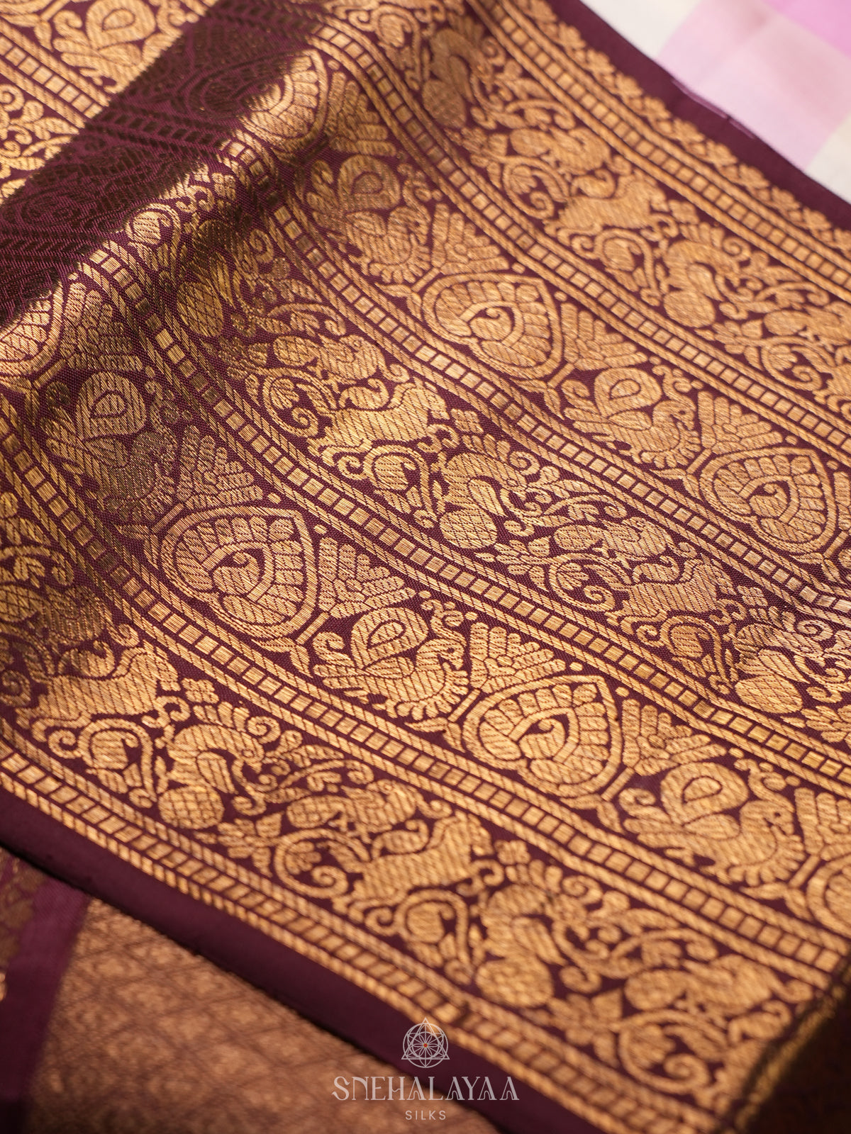Pink Kanjivaram Silk Saree