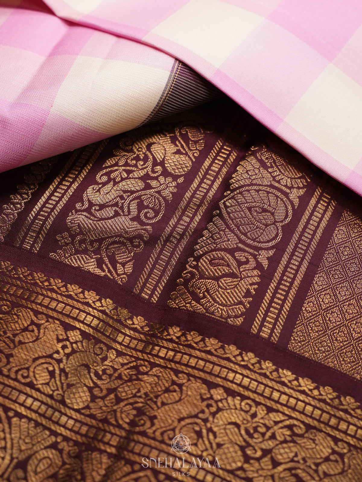 Pink Kanjivaram Silk Saree