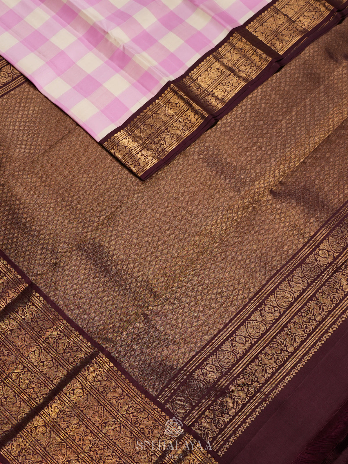 Pink Kanjivaram Silk Saree