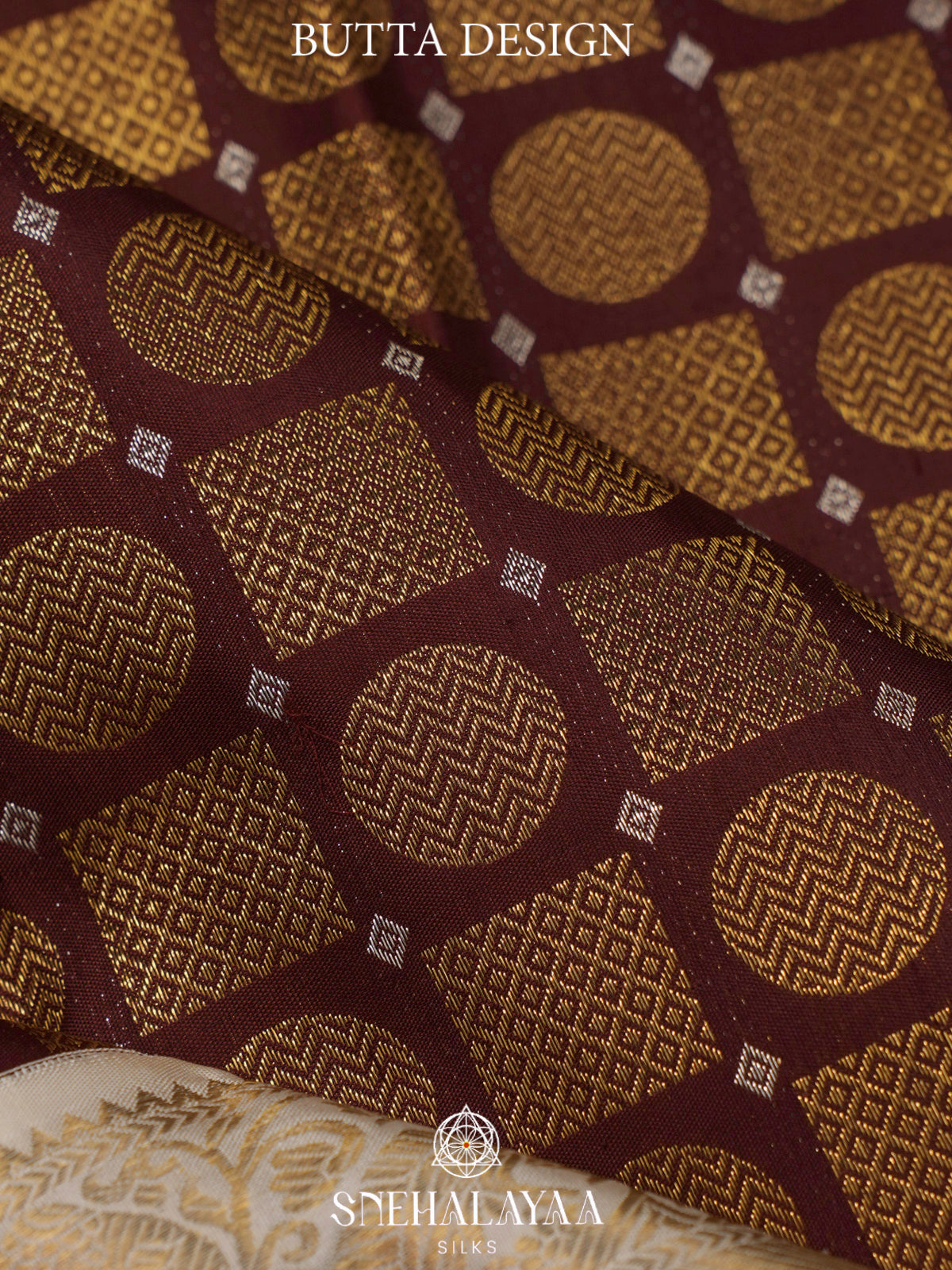 Coffee Brown Korvai Kanjivaram Silk Saree with Silver Zari Border