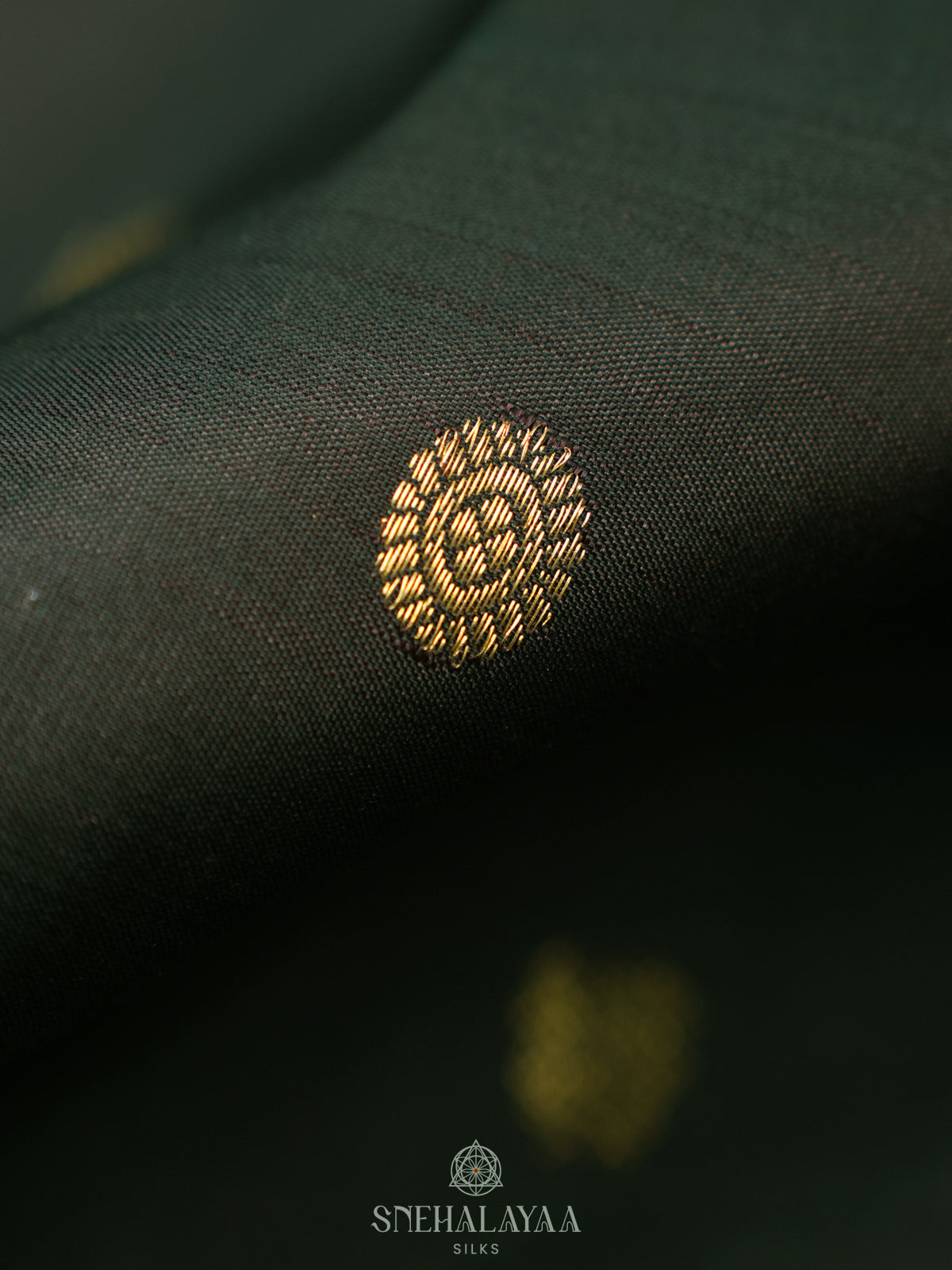 Forest Green Kanjivaram Silk Saree