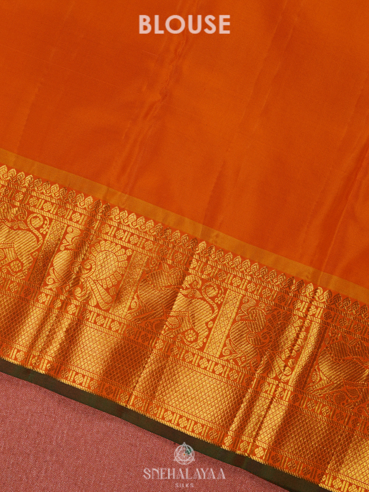 Cream Kanjivaram Silk Saree