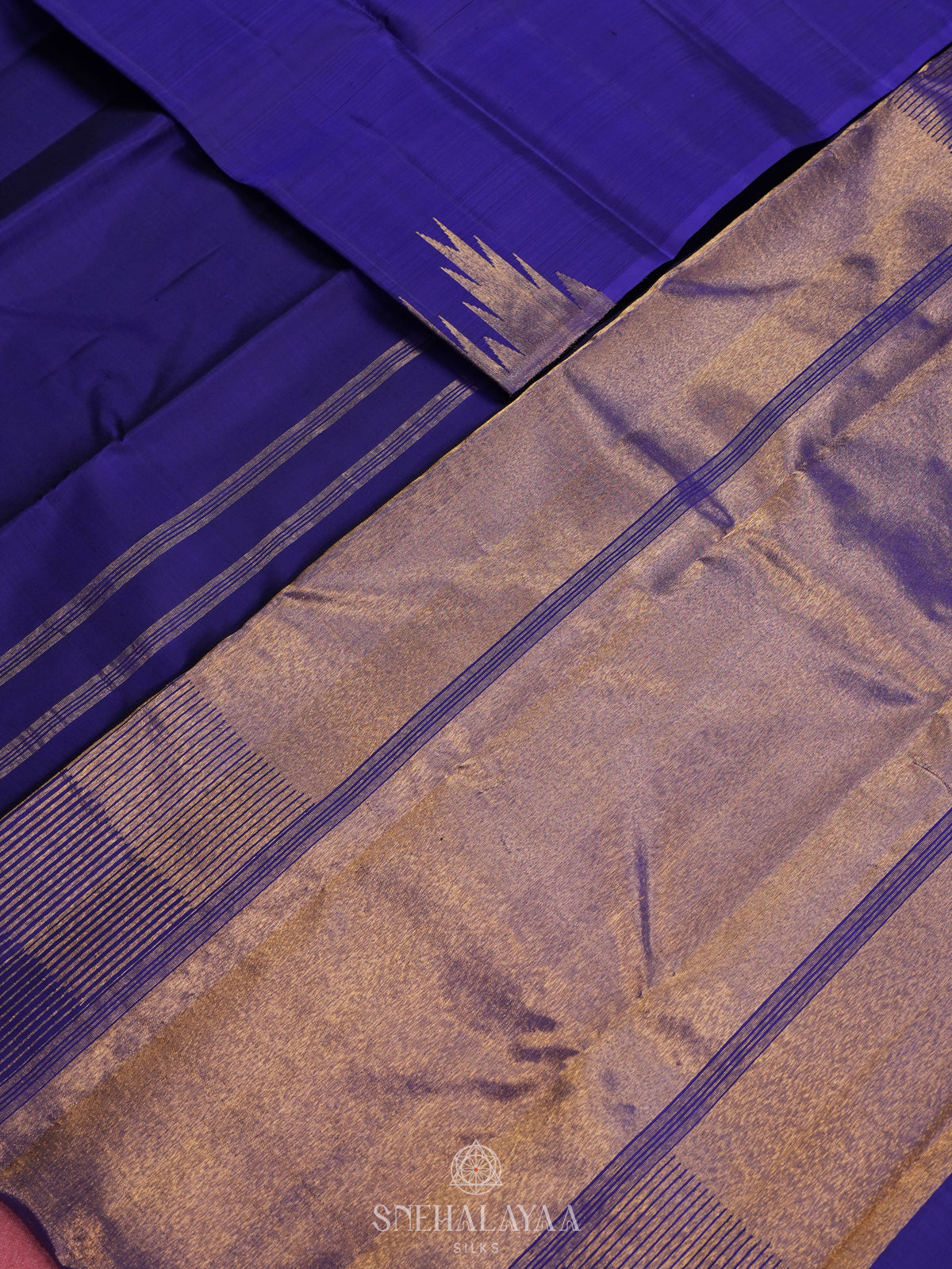 Royal Blue Kanjivaram Silk Saree