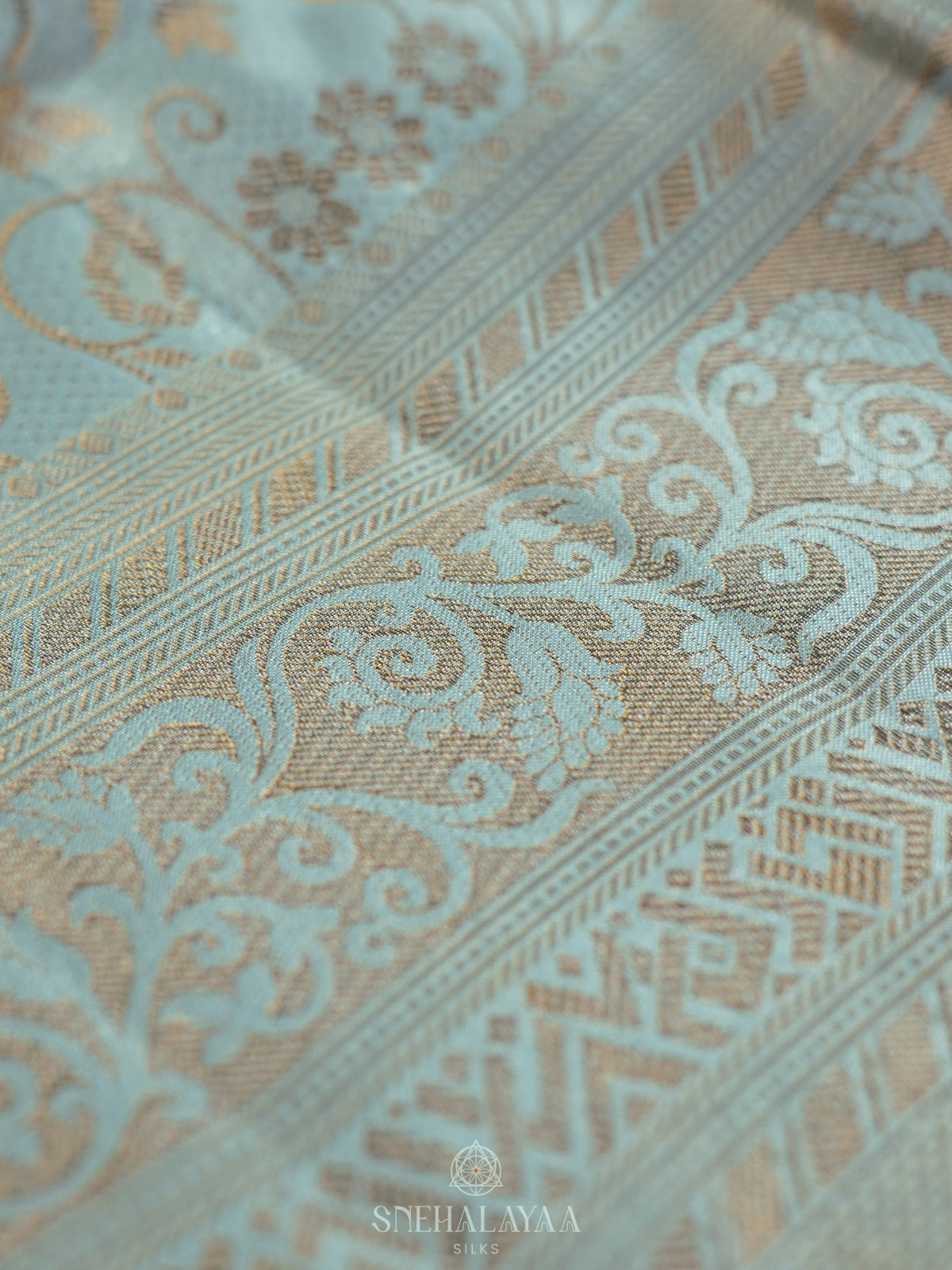 Mint Green Kanjivaram Silk Saree