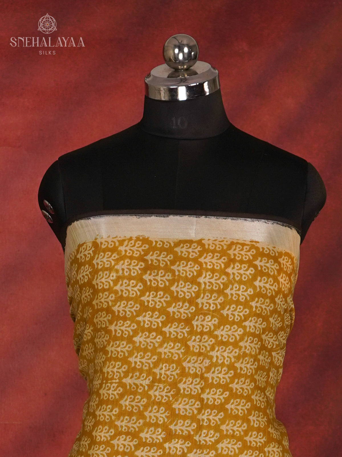 Mustard Linen Cotton 3-Piece Salwar Suit Material