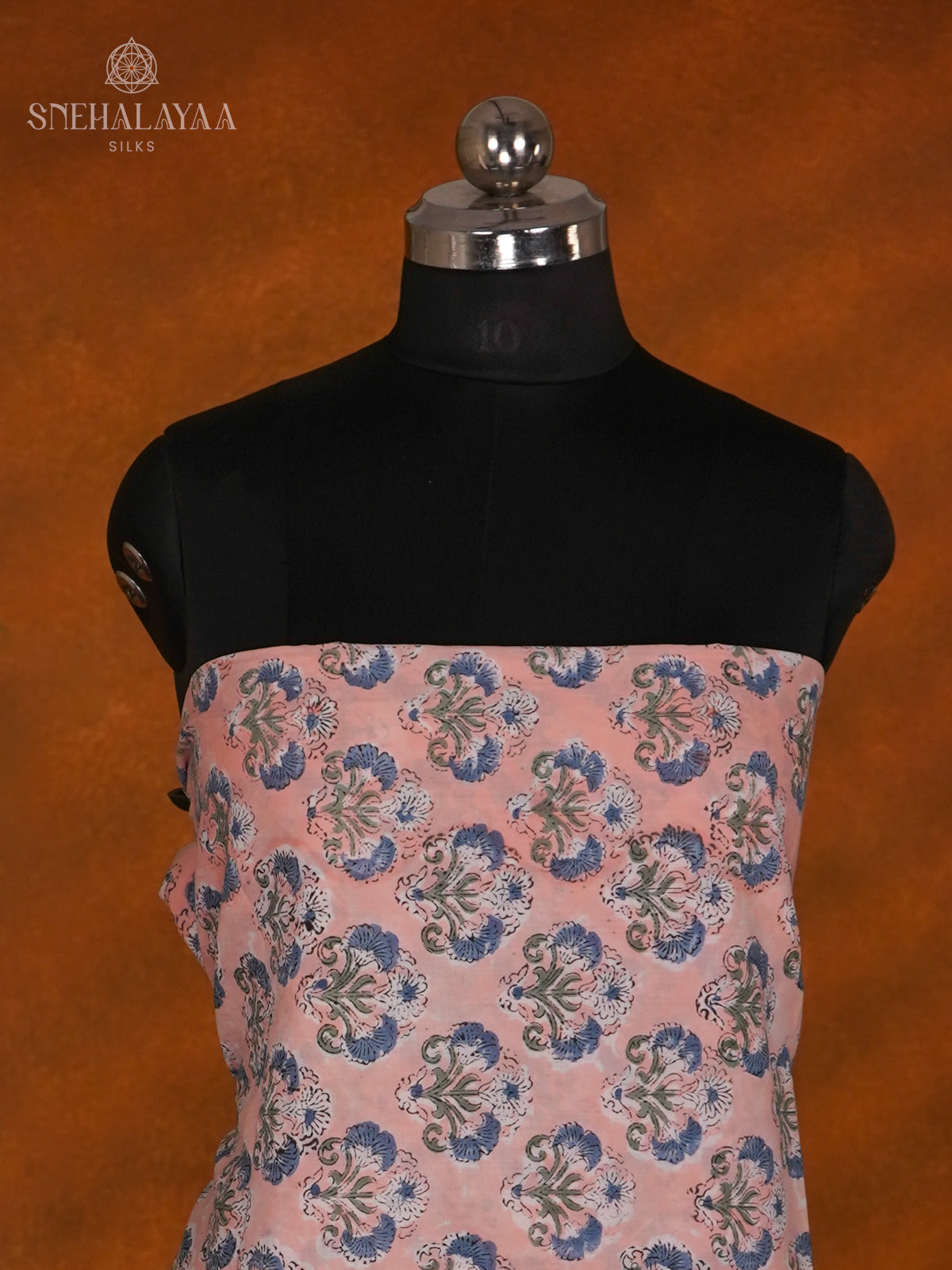 Pale Pink Linen Cotton 3-Piece Salwar Suit Material