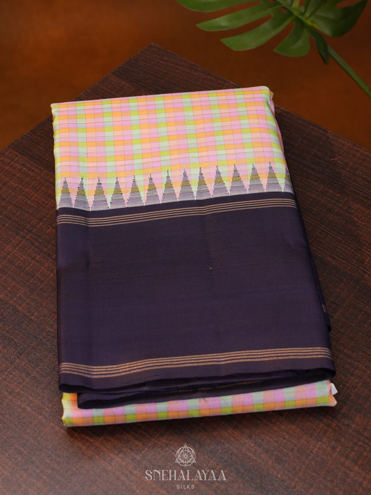 Multicolour Kanjivaram Silk Saree