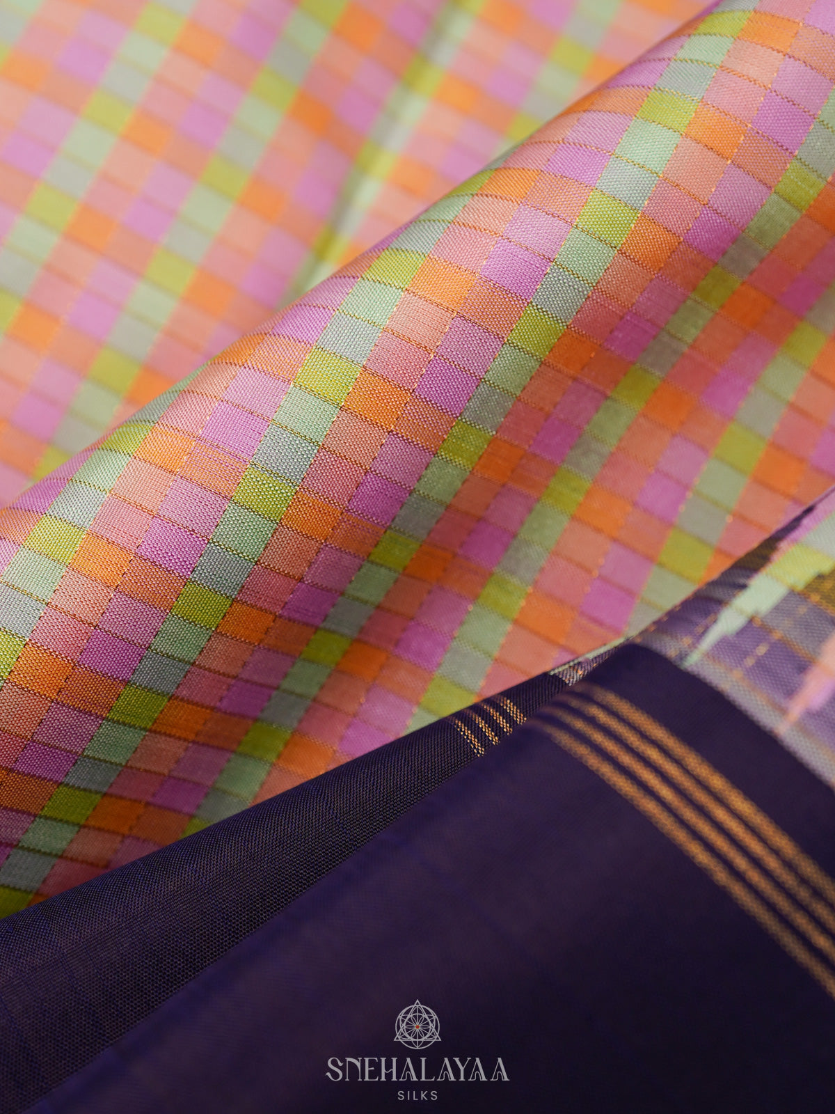 Multicolour Kanjivaram Silk Saree
