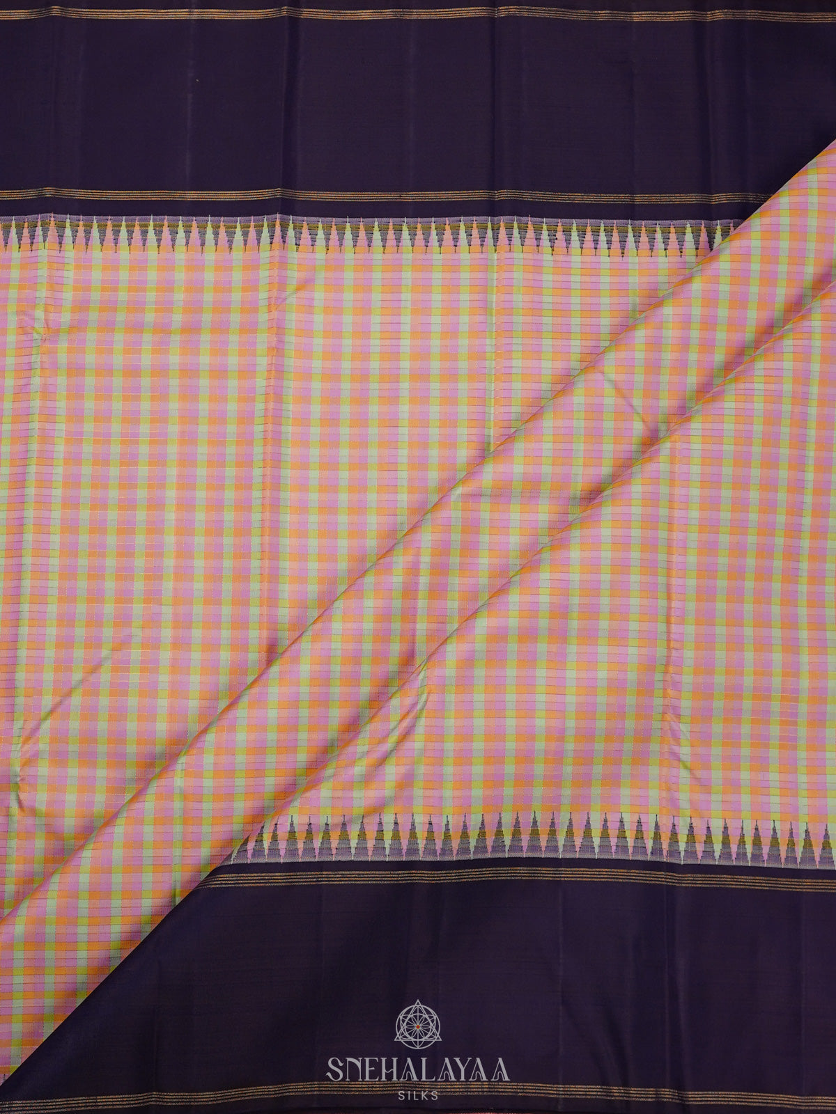 Multicolour Kanjivaram Silk Saree