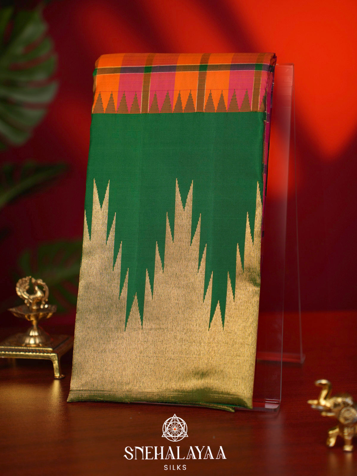 Multicolour Kanjivaram Silk Saree