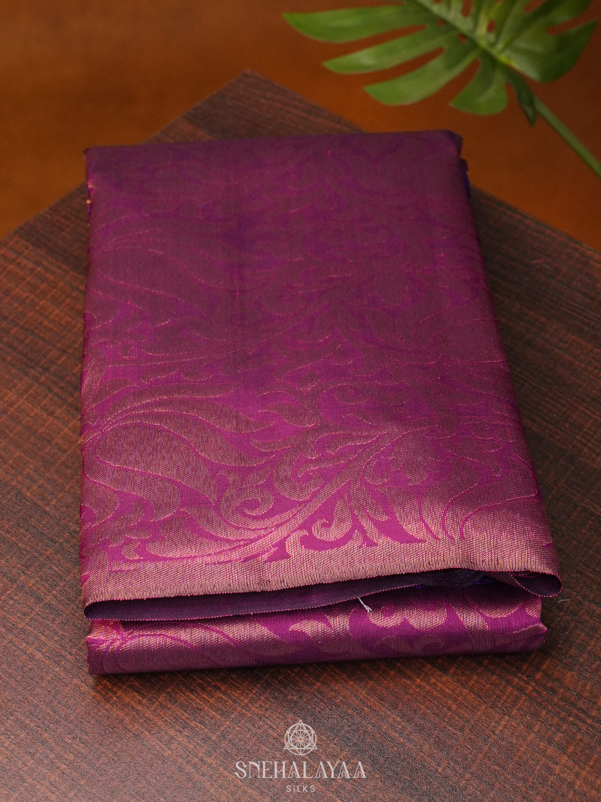 Purple Kanjivaram Silk Saree