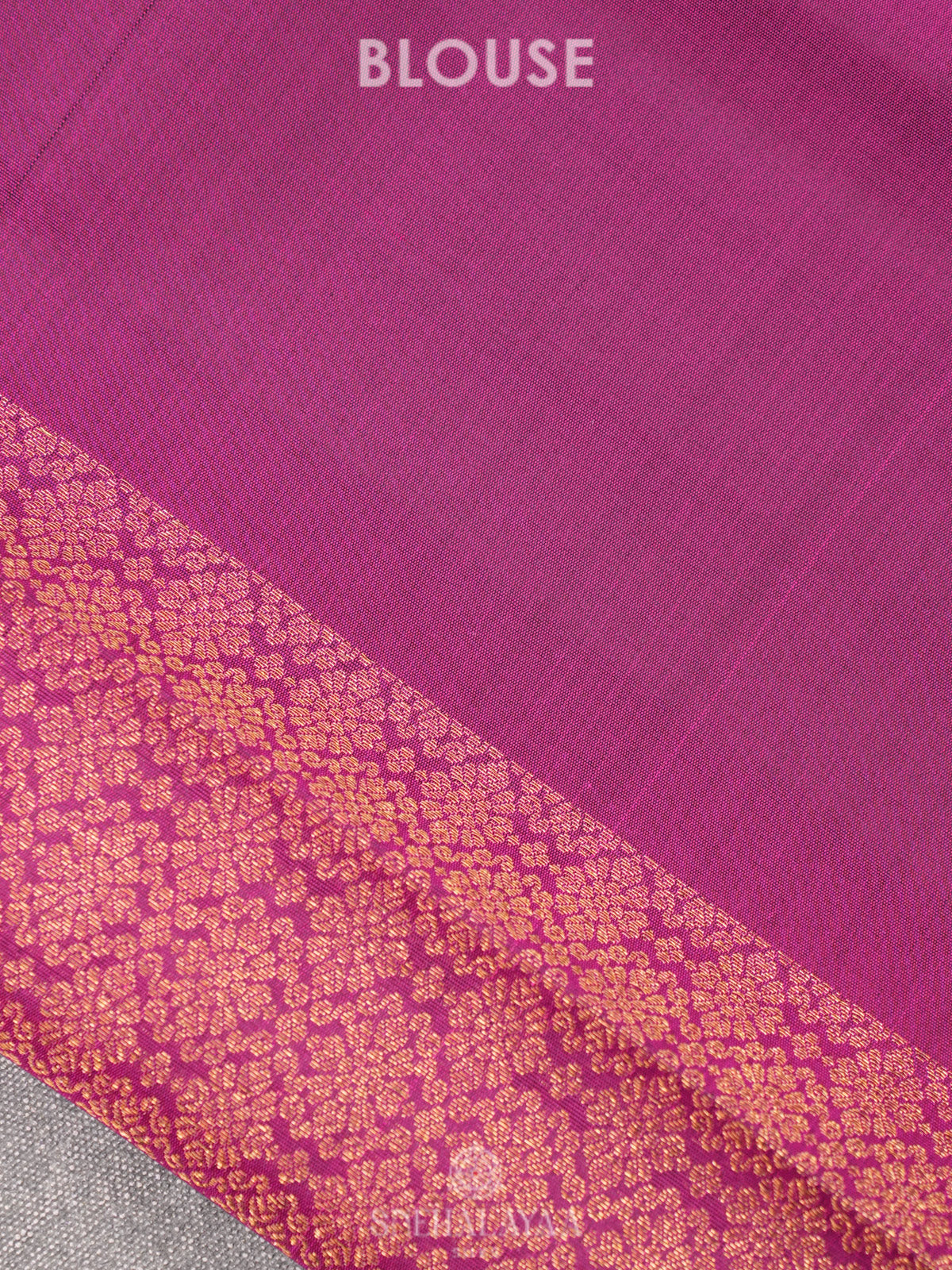 Purple Kanjivaram Silk Saree