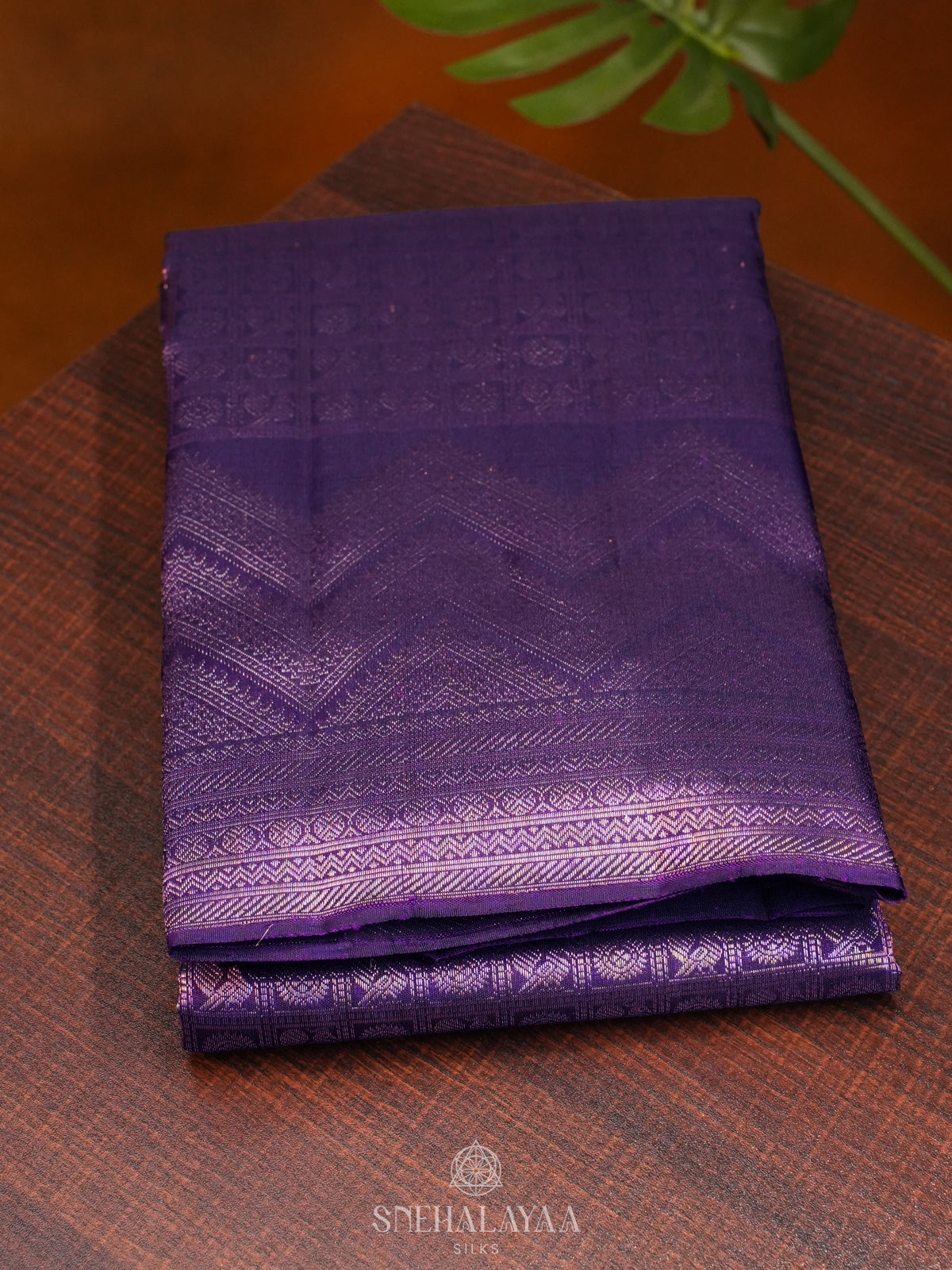 Purple Kanjivaram Silk Saree