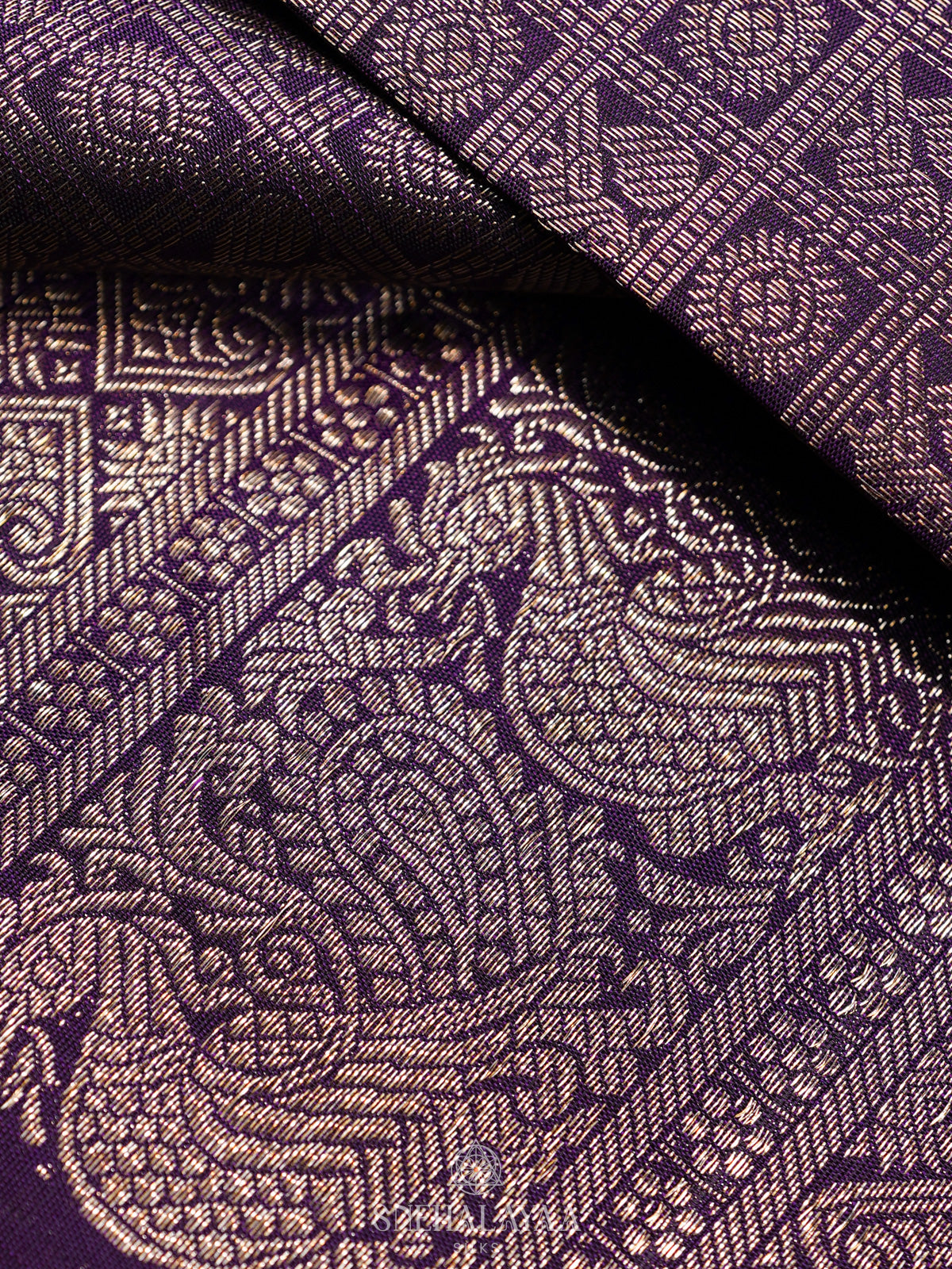 Purple Kanjivaram Silk Saree