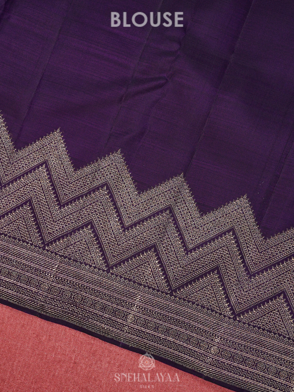 Purple Kanjivaram Silk Saree