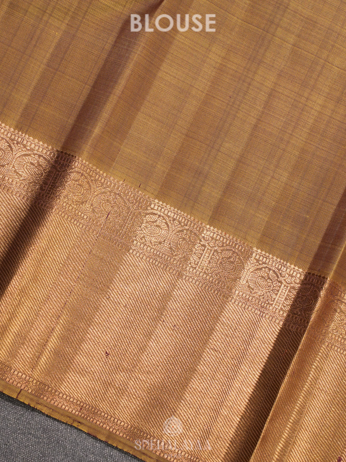Peacock Blue Kanjivaram Silk Saree