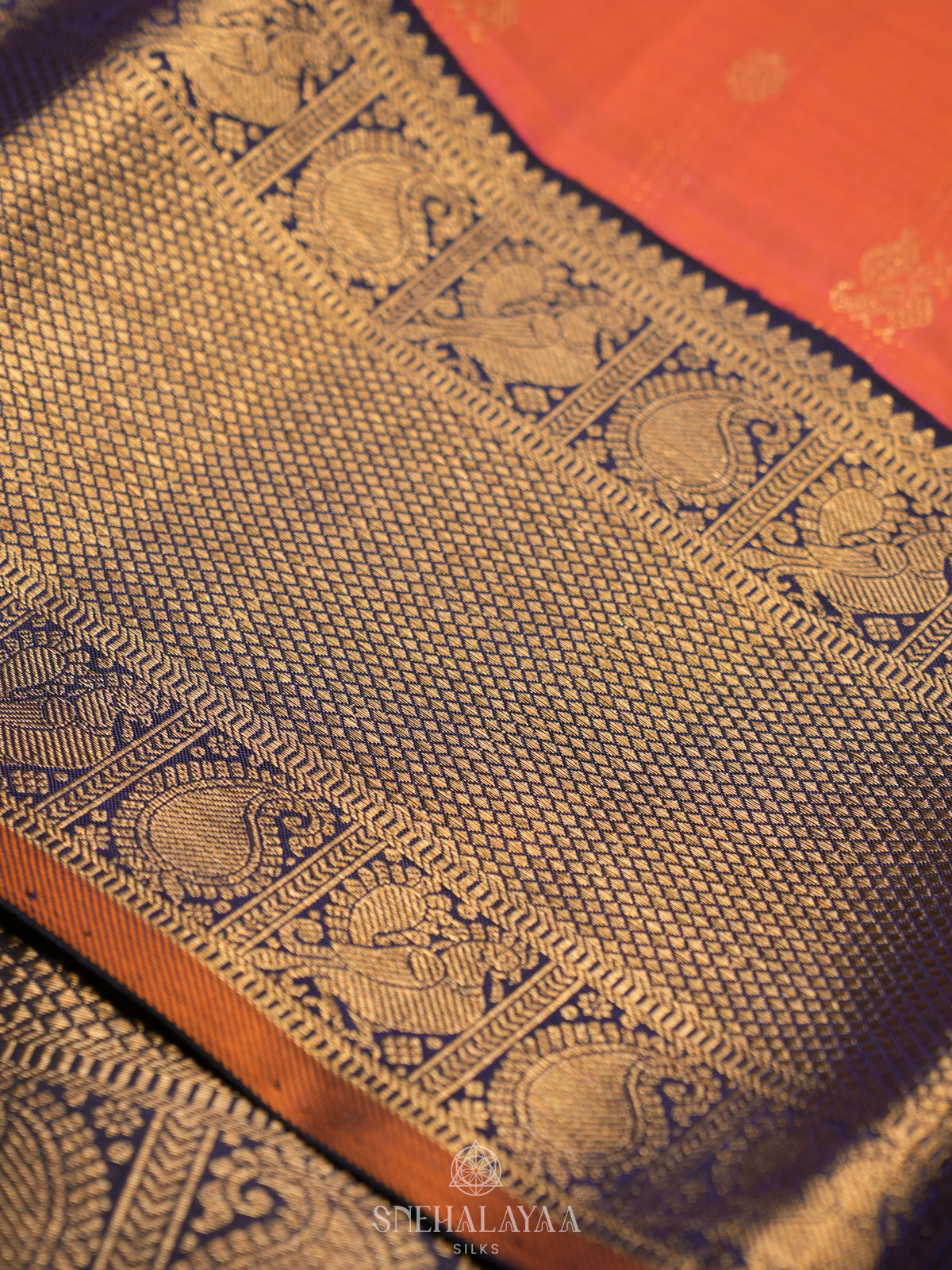 Ruby Red Kanjivaram Silk Saree