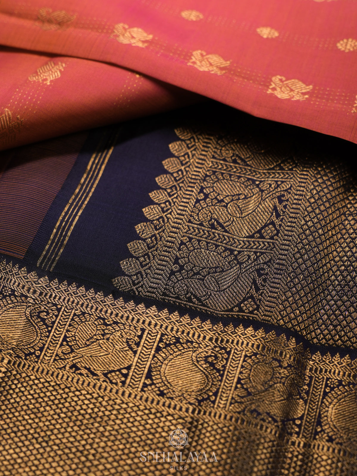 Ruby Red Kanjivaram Silk Saree