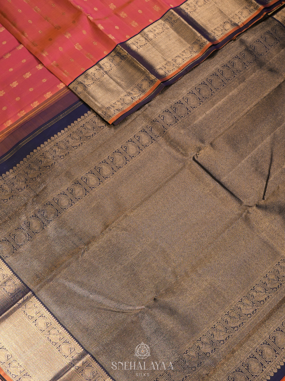 Ruby Red Kanjivaram Silk Saree