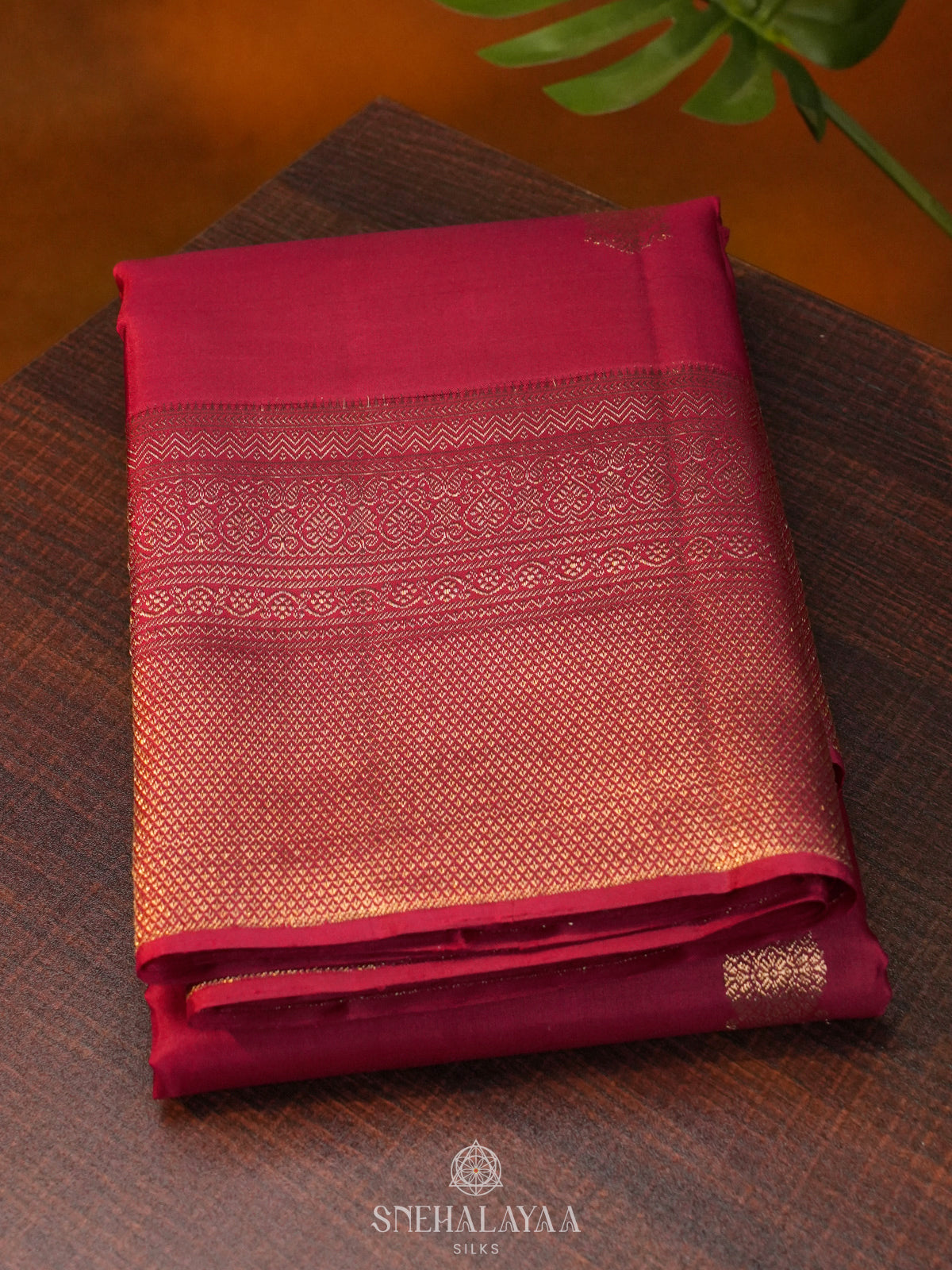 Marron Kanjivaram Silk Saree