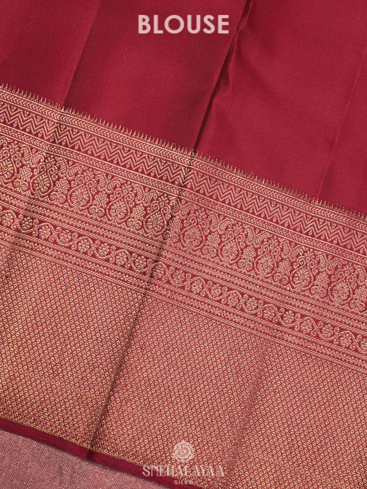 Marron Kanjivaram Silk Saree